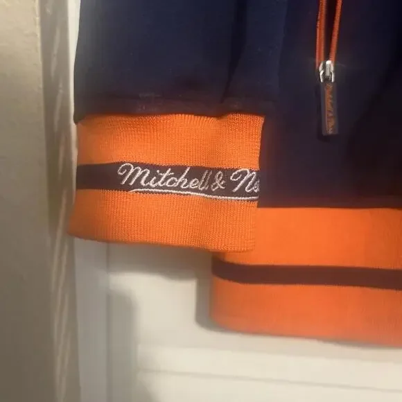 Mitchell & Ness Jacket Mens Large Syracuse Navy Orange Full Zip Track Collegiate - Picture 6 of 12